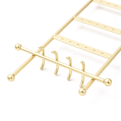 24-Hole Iron Jewelry Display Stands ODIS-F001-06G-1