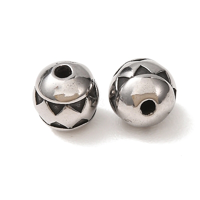304 Stainless Steel Beads SA-CBA9DCB-08AS-1