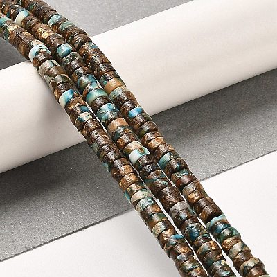 Synthetic Regalite/Imperial Jasper/Sea Sediment Jasper Beads Strands G-F765-N01-01-1