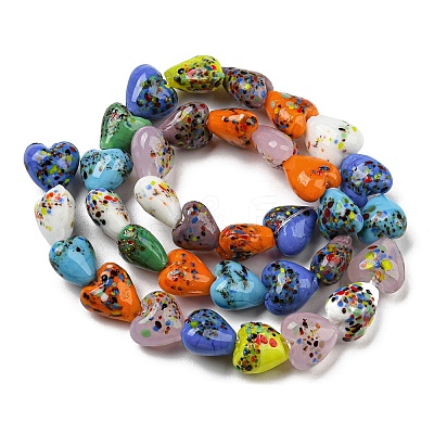 Handmade Lampwork Beads Strands LAMP-R145-10-1