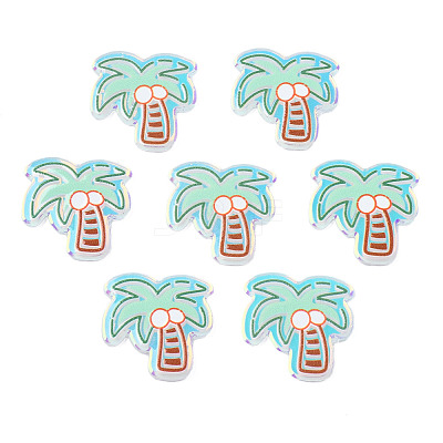 Transparent Printed Acrylic Cabochons TACR-N016-29-1