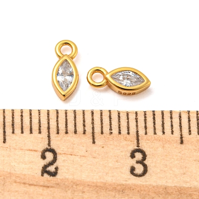 Real 18K Gold Plated 925 Sterling Silver Charms STER-K176-03B-G-1