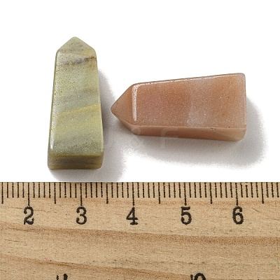 Tower Pointed Natural Amazonite Square Pyramid Figurines G-P531-01-1