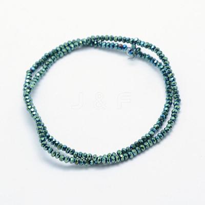 Electroplate Glass Beads Strands EGLA-J144-FP-A05-1