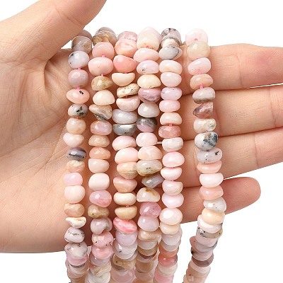 Natural Pink Opal Beads Strands G-L493-16-1