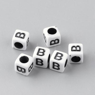 Opaque Acrylic Beads SACR-Q188-02B-1