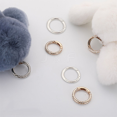 10Pcs Alloy Spring Gate Rings FIND-DC0002-39-1