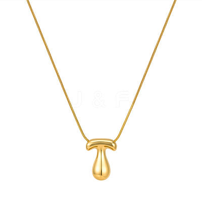 304 Stainless Steel Alphabet Pendant Necklaces for Men and Women GP1122-20-1