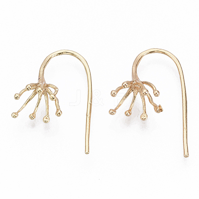 Brass Earring Hooks KK-N231-06-NF-1