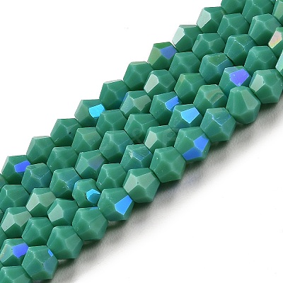 Opaque Solid Color Imitation Jade Glass Beads Strands LS-EGLA-A039-P4mm-L07-1