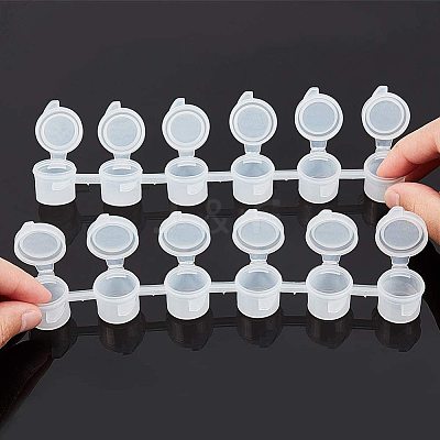 3ml 6 box Plastic Empty Paint Palette TOOL-PH0016-56-B-1