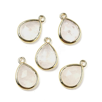 Natural Quartz Crystal Faceted Pendants G-U019-05G-03-1
