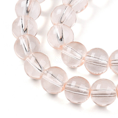 Baking Paint Transparent Glass Beads X1-DGLA-N006-8mm-02-1