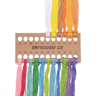 DIY Bouquet Pattern Embroidery Kit DIY-O021-15B-1