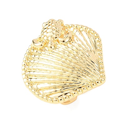 Ocean Brass Cuff Open Rings LS-RJEW-Z129-01G-01-1