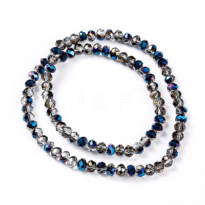 Electroplate Transparent Glass Beads Strands EGLA-A034-T2mm-Z01-1