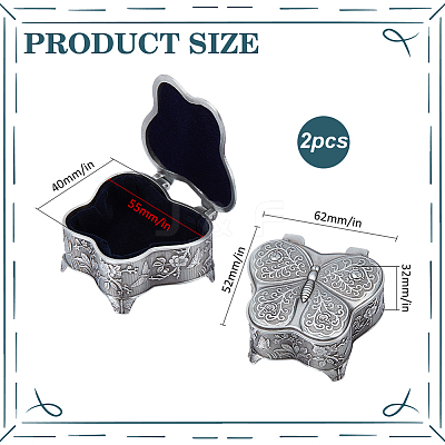 Alloy Jewelry Storage Boxes CON-WH0086-166-1