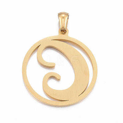 Ion Plating(IP) 304 Stainless Steel Pendants STAS-K162-045G-1