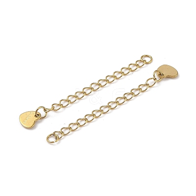 Ion Plating(IP) 304 Stainless Steel Curb Chain Extender STAS-A097-02A-G-1