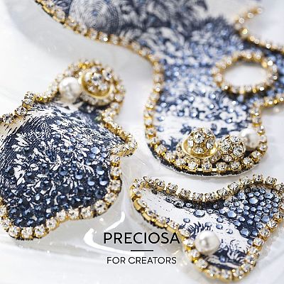 Preciosa® MAXIMA Crystal No Hotfix Flatback Stones Y-PRC-NSS6-00030-234-1