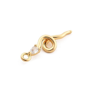 Brass Micro Pave Cubic Zirconia Pendants KK-M321-01E-G01-1