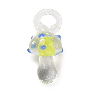 Handmade Lampwork Pendants LAMP-S067-02B-1
