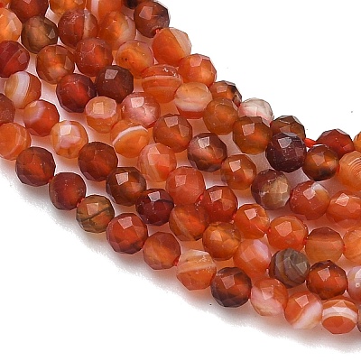 Natural Red Agate Beads Strands G-B168-A04-2mm-1
