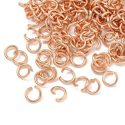304 Stainless Steel Open Jump Rings STAS-O107-06RG-B-1