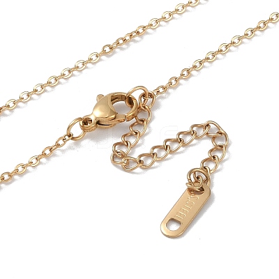304 Stainless Steel Pendant Necklaces LS-NJEW-P302-02G-1