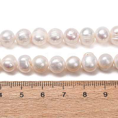 Natural Cultured Freshwater Pearl Beads Strands PA-CBABE82-06A-1