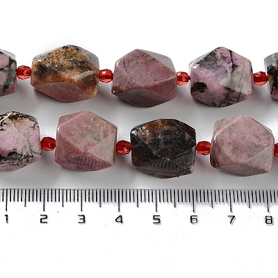 Natural Rhodonite Beads Strands G-C182-31-02-1