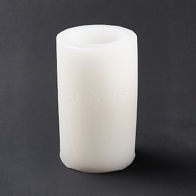 DIY Sand Glass Shaped Striped Pillar Candle Silicone Molds LS-SIMO-P001-01B-1
