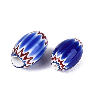 Handmade Millefiori Glass Barrel Beads LS-LA-N002-05A-1