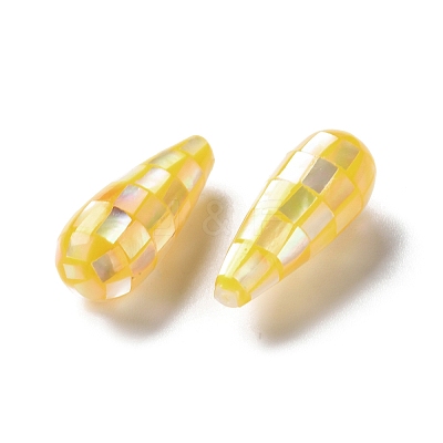 Natural Yellow Shell Beads SSHEL-B002-10B-03-1