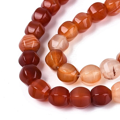 Natural Red Agate Beads Strands G-Q608-08A-04-1