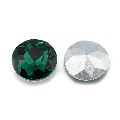 Pointed Back Glass Rhinestone Cabochons RGLA-T029-10mm-16-1