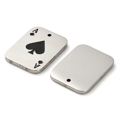 304 Stainless Steel Pendants STAS-H438-09P-01-1