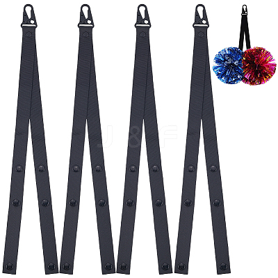 4Pcs Polyester Pom Pom Holder Straps for Cheerleading Accessories AJEW-CN0003-10-1