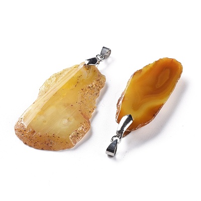 Natural Agate Big Pendants G-H231-19-1