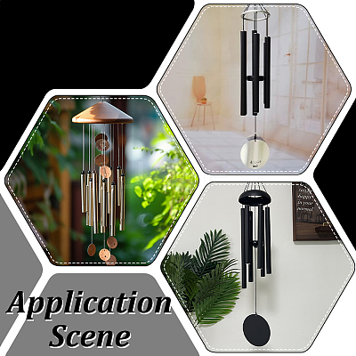 Aluminum Round Tube Big Pendants FIND-PH0059-56-1