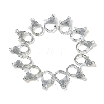 Transparent Plastic Lobster CLaw Clasps KY-H005-A04-1