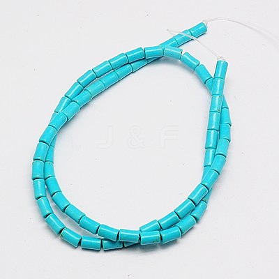 Synthetic Turquoise Beads Strands TURQ-G120-4x6mm-10-1