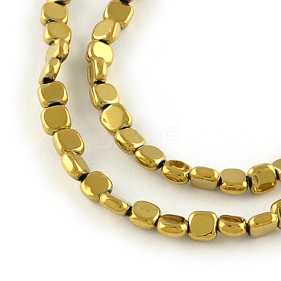 Electroplated Non-magnetic Synthetic Hematite Beads Strands X-G-R259-51G-1