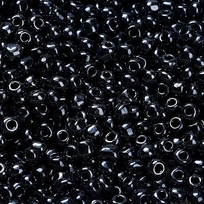 FGB 6/0 Grade A Round Glass Seed Beads SEED-Q008-4mm-F607-1