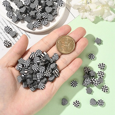 200Pcs 4 Styles Handmade Polymer Clay Bead CLAY-YW0002-47-1
