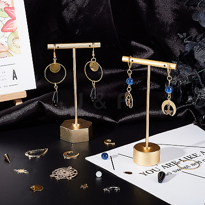 DIY Moon and Star Earring Making Kit DIY-AR0002-58-1