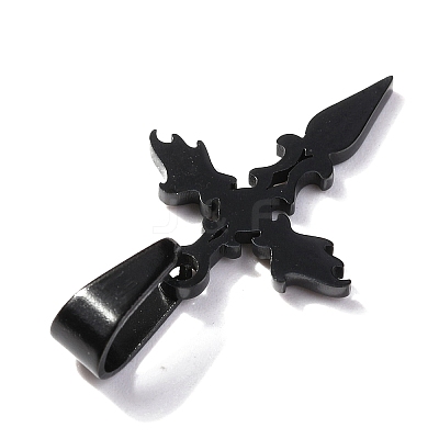304 Stainless Steel Pendants STAS-Z018-01EB-1
