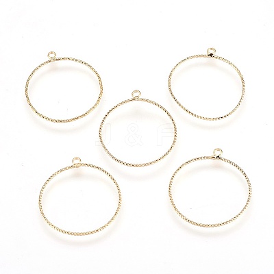 Brass Pendants X-KK-T020-61G-1