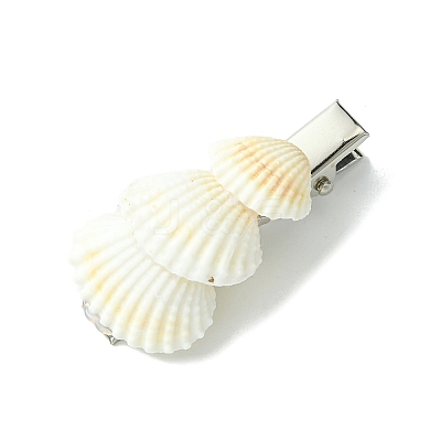 Sea Shell with Iron Alligator Hair Clips PHAR-JH00104-01-1