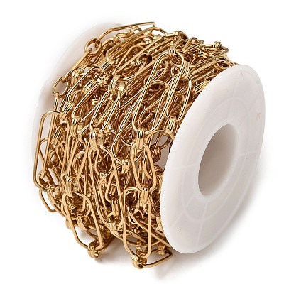 304 Stainless Steel Oval Link Chains CHS-K018-39G-1